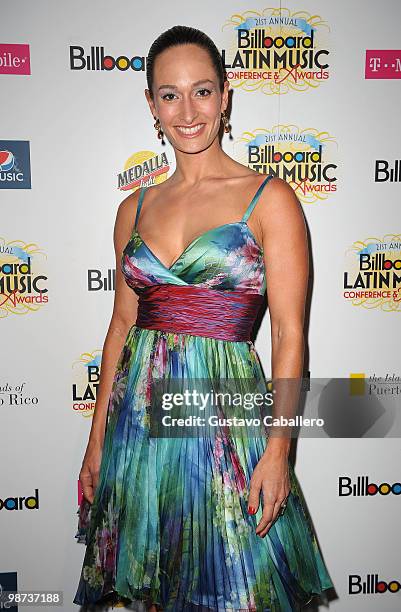 Singer CuCu Diamantes attends The Billboard Bash at Conrad San Juan Condado Plaza on April 28, 2010 in San Juan, Puerto Rico.