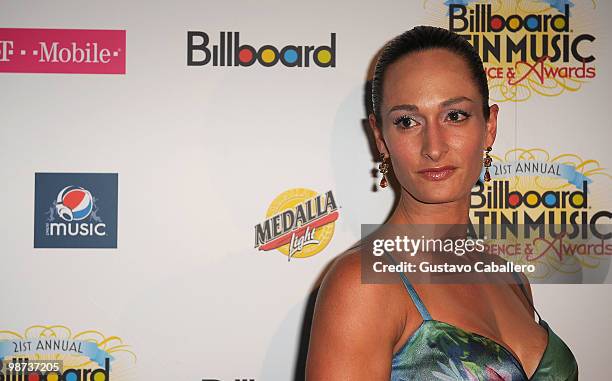 Singer CuCu Diamantes attends The Billboard Bash at Conrad San Juan Condado Plaza on April 28, 2010 in San Juan, Puerto Rico.