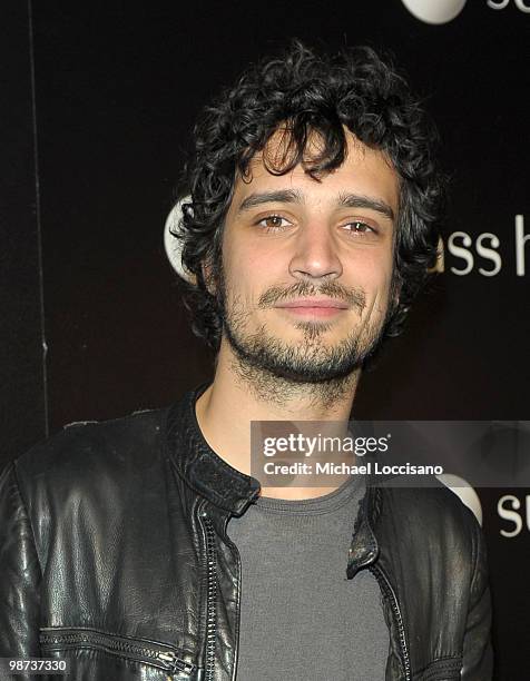 Musician and guest DJ Fabrizio Moretti attends the opening of the Fifth Avenue Sunglass Hut flagship store at Sunglass Hut on April 28, 2010 in New...