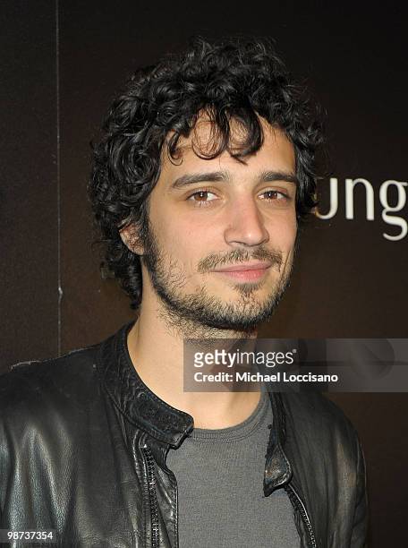 Musician and guest DJ Fabrizio Moretti attends the opening of the Fifth Avenue Sunglass Hut flagship store at Sunglass Hut on April 28, 2010 in New...