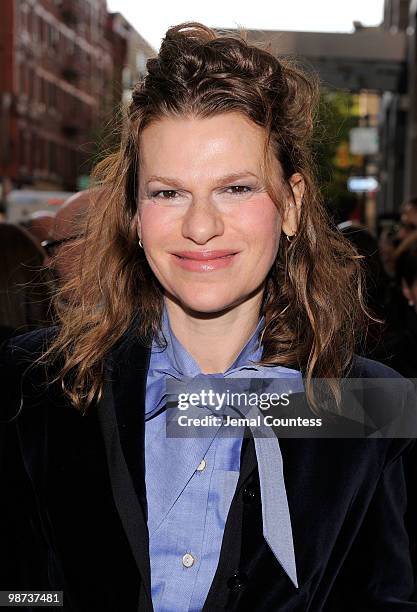 Comedian Sandra Bernhard attends the opening night of the Broadway play "Collected Stories" at the Samuel J. Friedman Theatre on April 28, 2010 in...