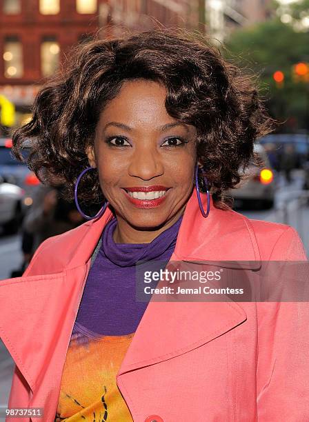 Actress Adriane Lenox attends the opening night of the Broadway play "Collected Stories" at the Samuel J. Friedman Theatre on April 28, 2010 in New...