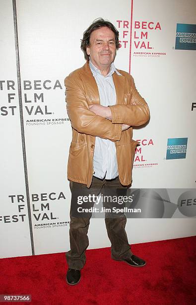 Director Neil Jordan attends the "Ondine" premiere during the 9th Annual Tribeca Film Festival at the Tribeca Performing Arts Center on April 28,...