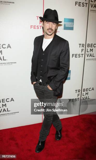 Actor Colin Farrell attends the "Ondine" premiere during the 9th Annual Tribeca Film Festival at the Tribeca Performing Arts Center on April 28, 2010...