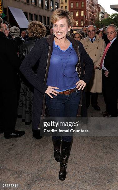 Actress Cady Hoffman attends the opening night of the Broadway play "Collected Stories" at the Samuel J. Friedman Theatre on April 28, 2010 in New...