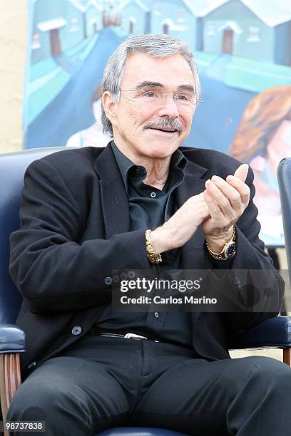 Burt Reynolds attends dedication of "Burt Reynolds Road" on April 28, 2010 in West Palm Beach, Florida.