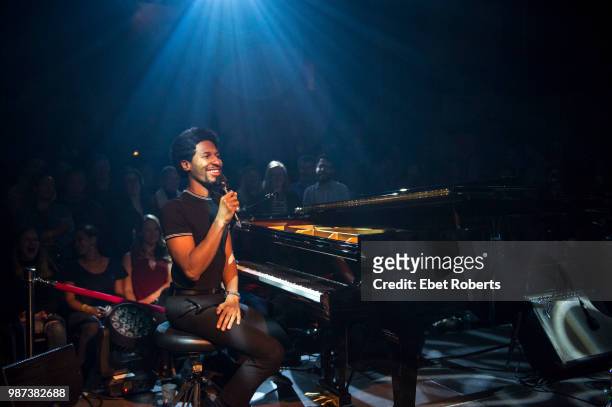 Jon Batiste performs at the Bowery Ballroom in New York City on February 28, 2018.