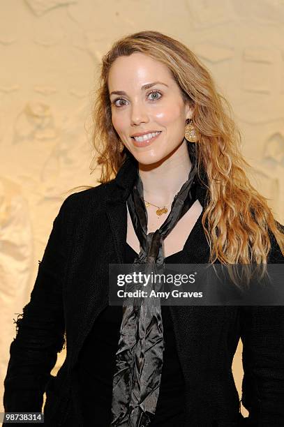 Actress Elizabeth Berkley attends Greg Lauren Presents Alteration Art on April 28, 2010 in Los Angeles, California.