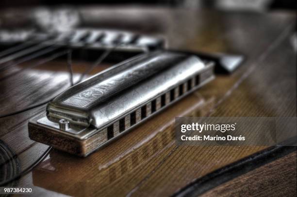 blues harp - harmonica stock pictures, royalty-free photos & images