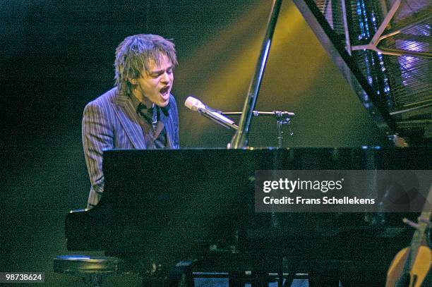 Jamie Cullum performs live on stage at Paradiso in Amsterdam, Netherlands on November 26 2004