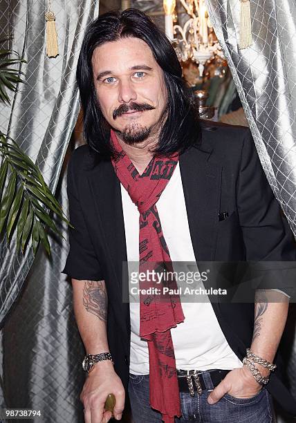 Musician Gilby Clarke attends the Revival Vintage Boutique grand opening at Revival Vintage Boutique on April 28, 2010 in Los Angeles, California.