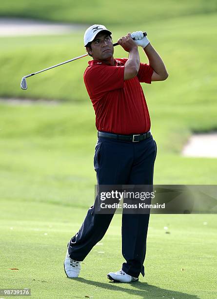 Ricardo Gonzalez of Argentina during the first round of the Open de Espana at the Real Club de Golf de Seville on April 29, 2010 in Seville, Spain.