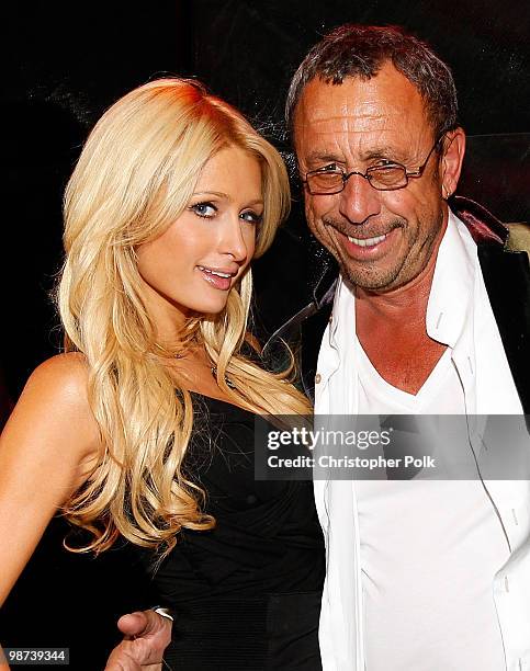 Paris Hilton and Victor Drai attend Timbaland's birthday party held at Drai's Hollywood on April 28, 2010 in Hollywood, California.