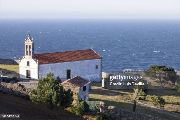 san adrian ermitage. malpica. a coruña. spain - coruña stock pictures, royalty-free photos & images