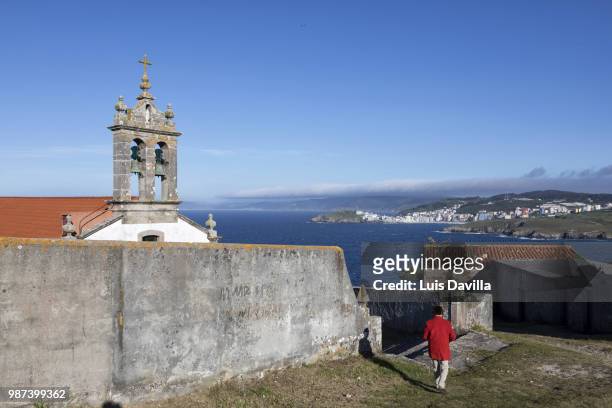 san adrian ermitage. malpica. a coruña. spain - coruña stock pictures, royalty-free photos & images