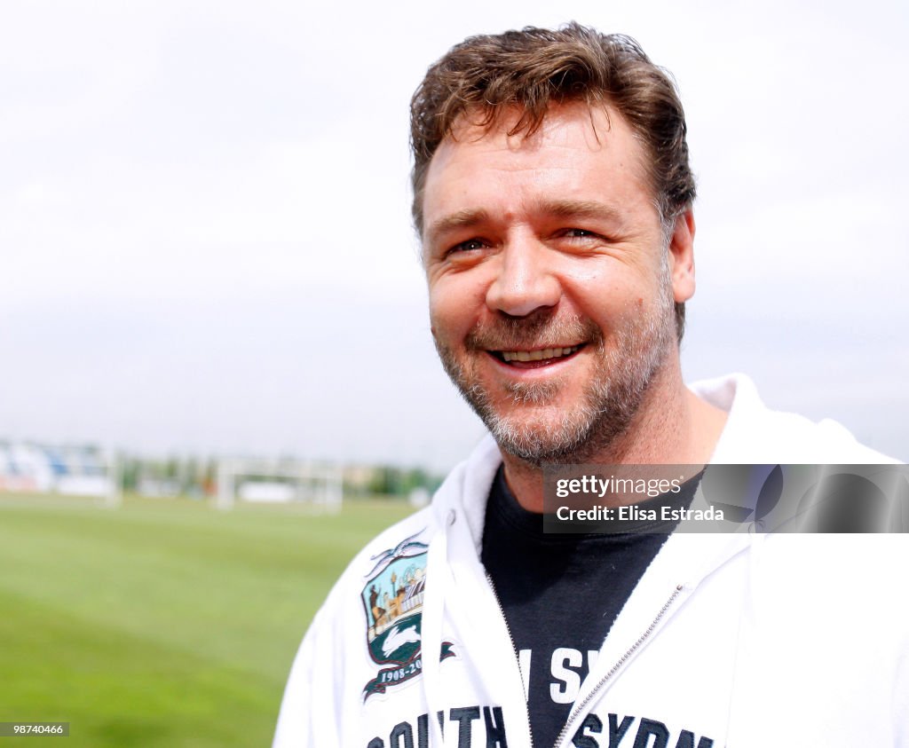 Russell Crowe Visits Valdebebas