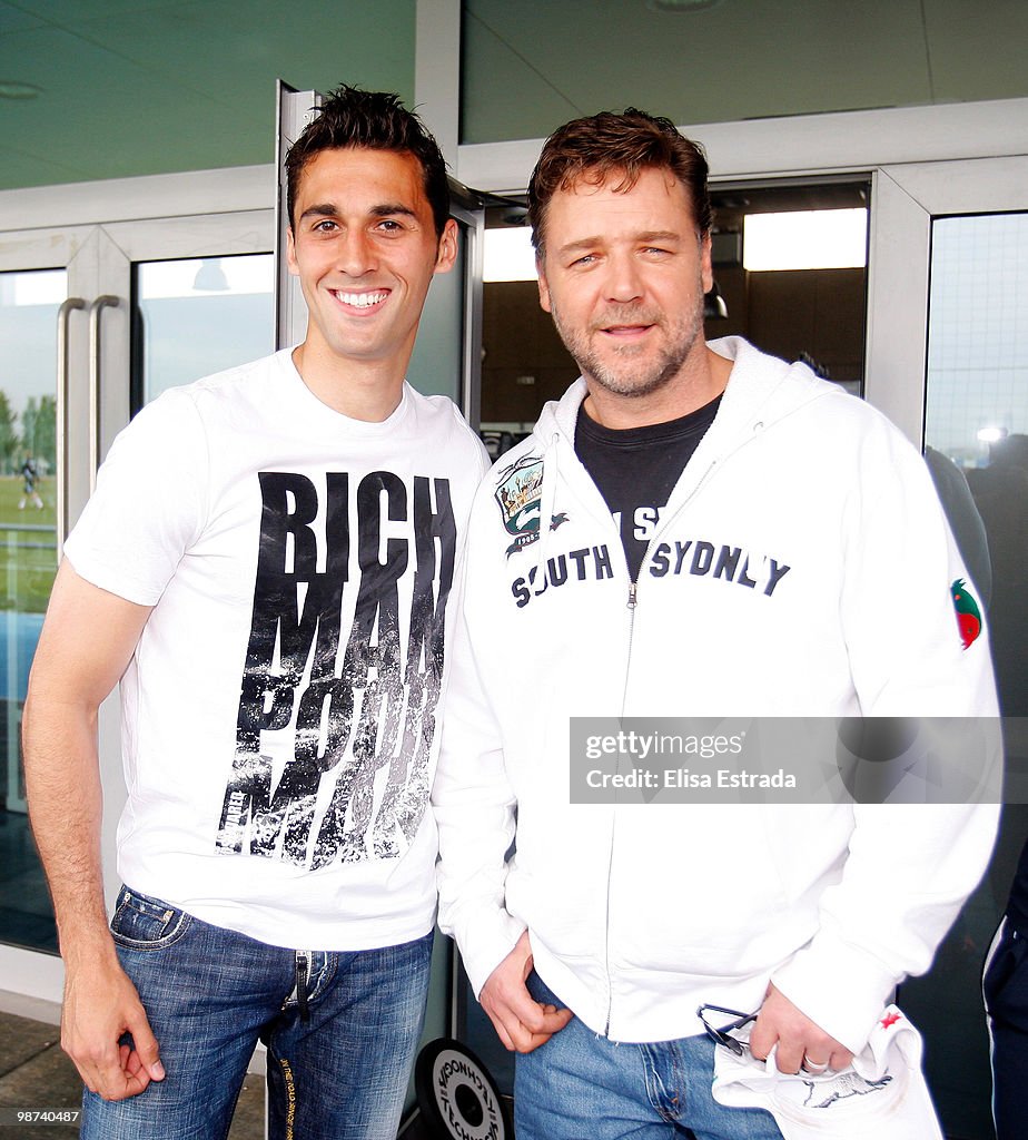 Russell Crowe Visits Valdebebas