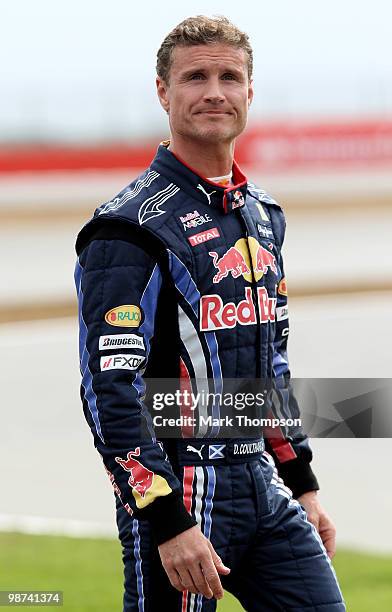 David Coulthard looks on during the launch of the new Grand Prix circuit at Silverstone on April 29, 2010 in Northampton, England.