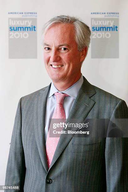 Ed Kelly, president and chief executive officer of American Express Publishing Corp., stands for a photo during the Luxury Summit 2010 in Las Vegas,...