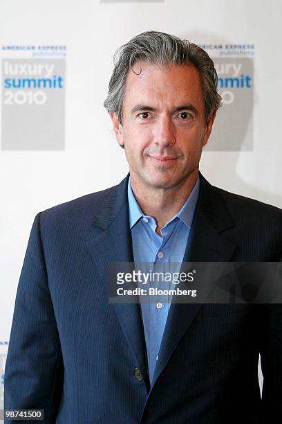 Daniel Lalonde, chief executive officer of LVMH Moet Hennessy Louis Vuitton SA's North America unit, stands for a photo during the American Express...