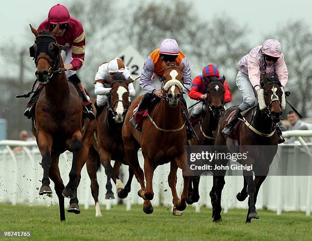 Lastkingofscotland ridden by Richard Hughes wins The More Live Football Betting At totesport.com Selling Stakes at Folkestone Racecourse on April 29,...