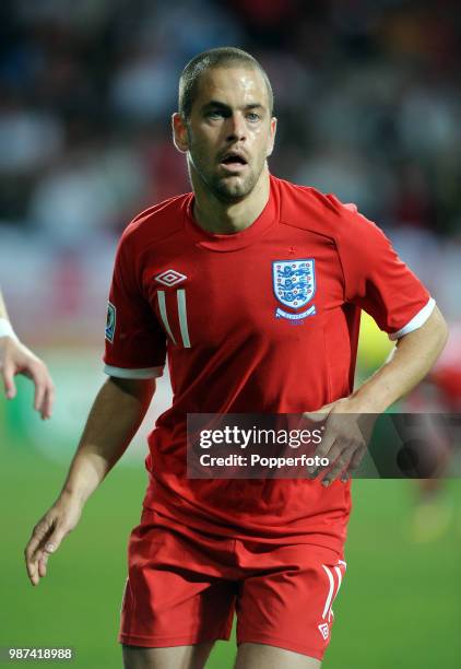 Joe Cole of England in action during the FIFA World Cup Group C match between Slovenia and England at the Nelson Mandela Bay Stadium on June 23, 2010...