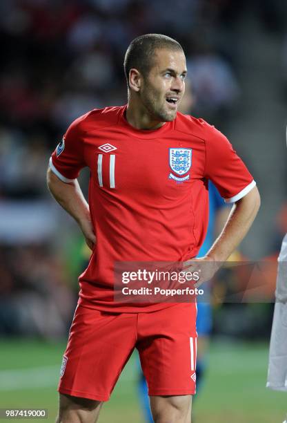 Joe Cole of England in action during the FIFA World Cup Group C match between Slovenia and England at the Nelson Mandela Bay Stadium on June 23, 2010...