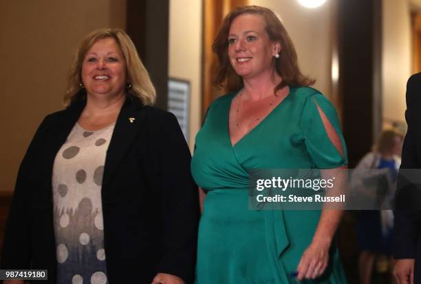 Lisa Thompson, education minister and Lisa MacLeod, Minister of Children, Community and Social Services and Minister Responsible for Womens Issues...