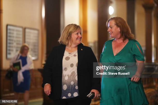 Lisa Thompson, education minister and Lisa MacLeod, Minister of Children, Community and Social Services and Minister Responsible for Womens Issues...