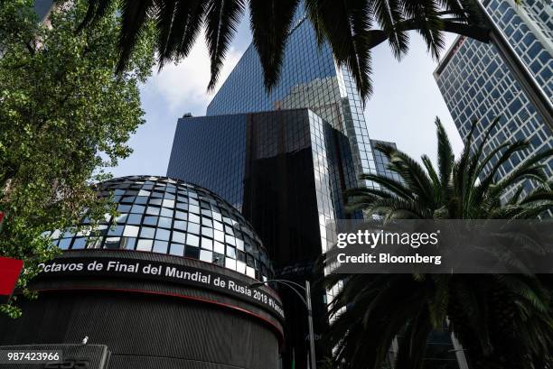 The Bolsa Mexicana de Valores SAB, Mexico's stock exchange, stands in Mexico City, Mexico, on Friday, June 29, 2018. With just days to go before...