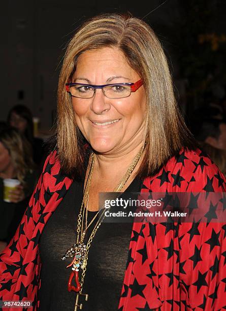 Fern Mallis attends the unveiling of plans for Mercedes-Benz Fashion Week at Lincoln Center at the David Rubenstein Atrium on April 29, 2010 in New...