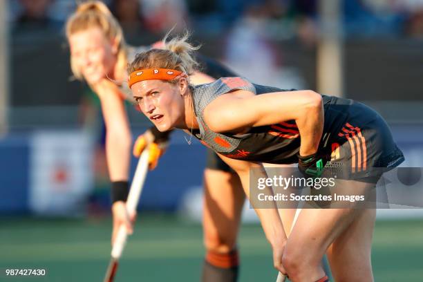 Carlien Dirkse van den Heuvel of Holland Women during the Rabobank 4-Nations trophy match between Holland v Japan at the Hockeyclub Breda on June 29,...