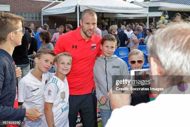 Ron Vlaar of AZ Alkmaar during the match between Regioselectie Dirkshorn v AZ Alkmaar at the Sportpark Dirkshorn on June 29, 2018 in Dirkshorn...