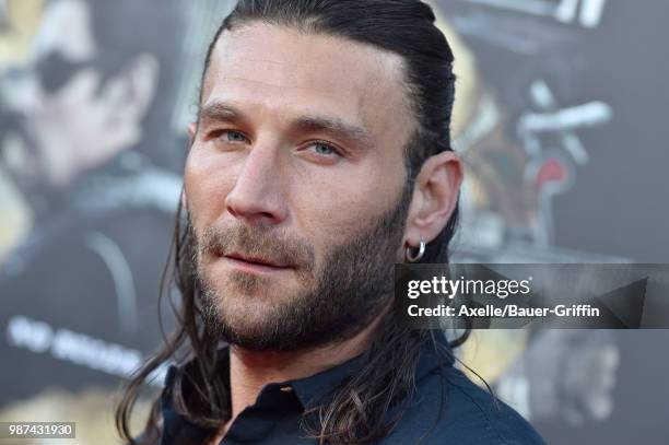 Actor Zach McGowan attends Columbia Pictures' 'Sicario: Day of the Soldado' Premiere at Regency Village Theatre on June 26, 2018 in Westwood,...