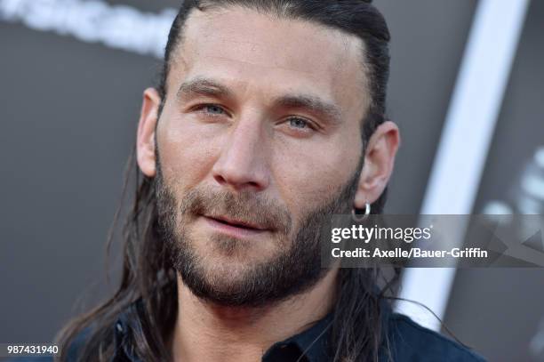 Actor Zach McGowan attends Columbia Pictures' 'Sicario: Day of the Soldado' Premiere at Regency Village Theatre on June 26, 2018 in Westwood,...