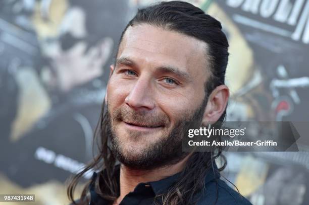 Actor Zach McGowan attends Columbia Pictures' 'Sicario: Day of the Soldado' Premiere at Regency Village Theatre on June 26, 2018 in Westwood,...