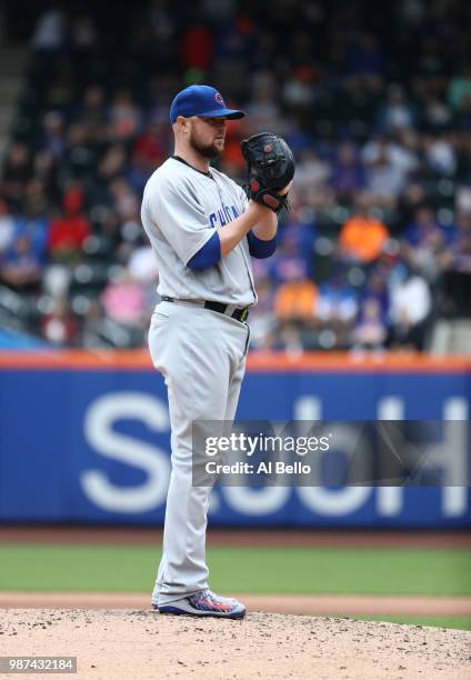 Jon Lester of the Chicago Cubs pitches against the New York Mets during their game at Citi Field on June 3, 2018 in New York City.