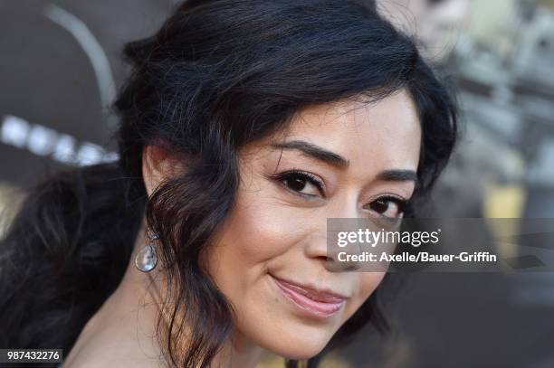 Actress Aimee Garcia attends Columbia Pictures' 'Sicario: Day of the Soldado' Premiere at Regency Village Theatre on June 26, 2018 in Westwood,...