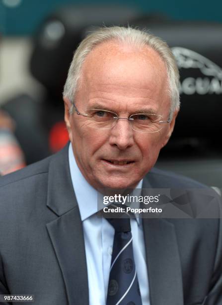 Leicester City manager Sven Goran Eriksson during the Championship League match between Coventry City and Leicester City at the Ricoh Arena in...