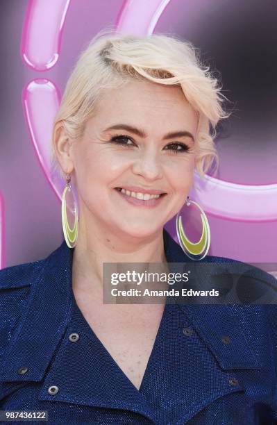 Actress Kimmy Gatewood attends the cast of Netflix's 'Glow' Season 2 Premiere 80's takeover celebration on Muscle Beach on June 29, 2018 in Venice,...