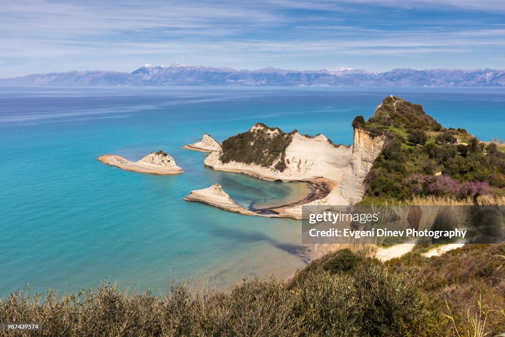 Akra Drastis cape in Corfu Island