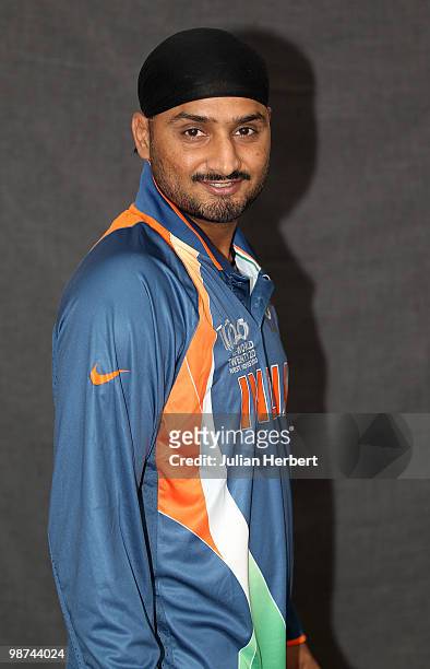 Harbhajan Singh of The Indian T20 squad poses for a portrait on April 29, 2010 in Gros Islet, Saint Lucia.