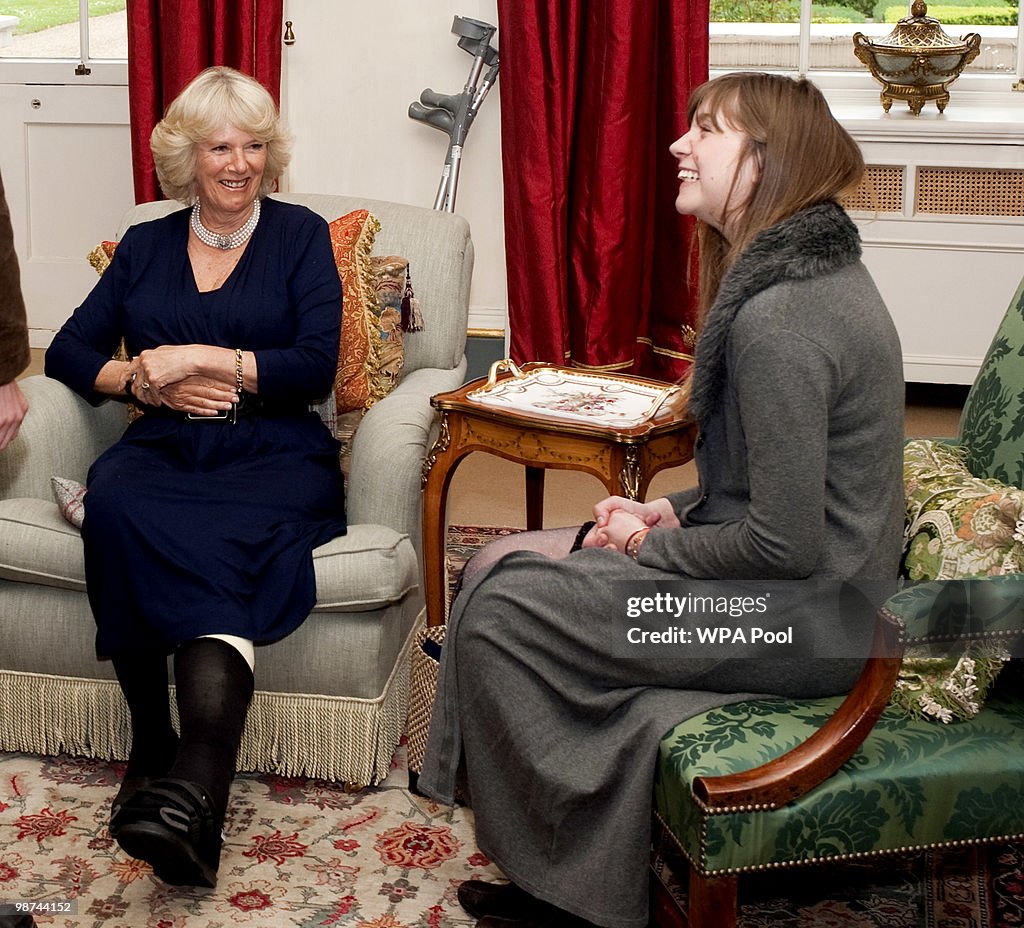 Duchess of Cornwall Meets Members of the Orange Prize Youth Panel