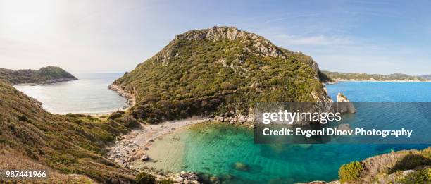 porto timoni beach - evgeni dinev stock pictures, royalty-free photos & images