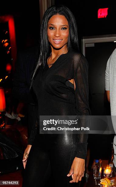 Singer Ciara attends Timbaland's birthday party held at Drai's Hollywood on April 28, 2010 in Hollywood, California.