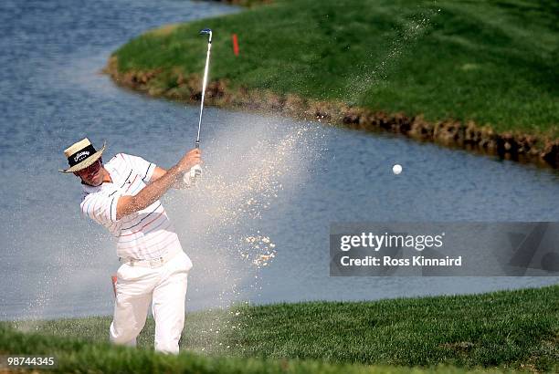 Alvaro Quiros of Spain on the par four 15th hole during the first round of the Open de Espana at the Real Club de Golf de Seville on April 29, 2010...