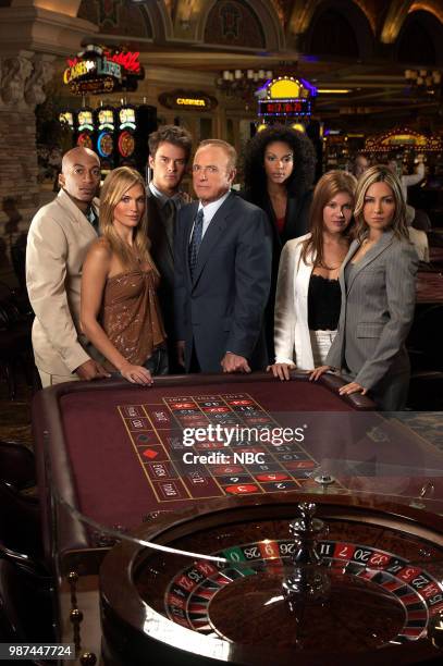 Pictured: James Lesure as Mike Cannon, Molly Simms as Delinda Deline, Josh Duhamel as Danny McCoy, James Caan as Big Ed Deline, Marsha Thomason as...