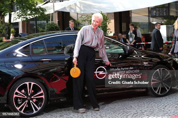 Emma Thompson arrives at the Cine Merit Award Gala during the Munich Film Festival 2018 at Gasteig on June 29, 2018 in Munich, Germany.