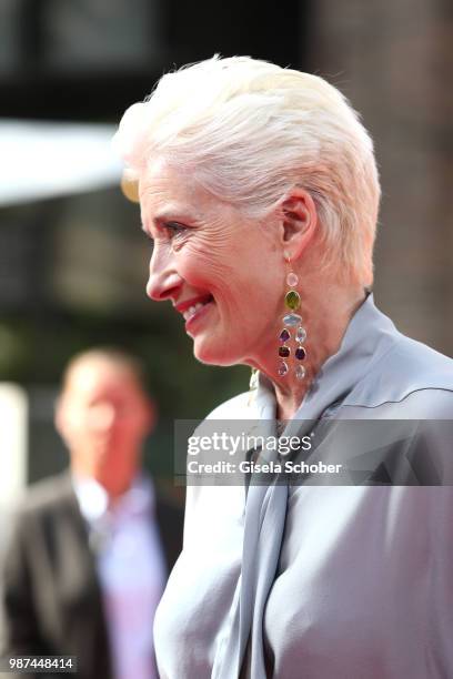 Emma Thompson arrives at the Cine Merit Award Gala during the Munich Film Festival 2018 at Gasteig on June 29, 2018 in Munich, Germany.