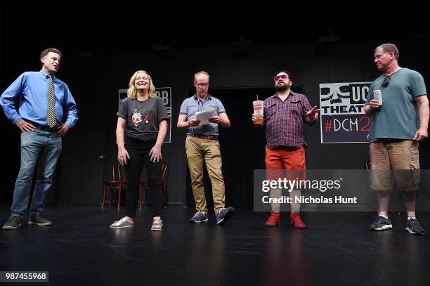 Matt Besser, Amy Poehler, Matt Walsh, Horatio Sanz and Ian Roberts attend the UCB's 20th Annual Del Close Improv Marathon Press Conference at UCB...